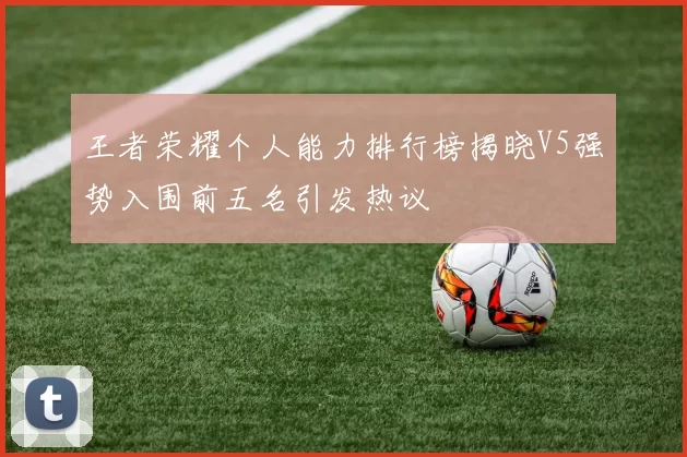 王者荣耀个人能力排行榜揭晓V5强势入围前五名引发热议